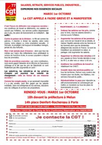 Lire la suite à propos de l’article TRACT UNION LOCALE CGT MELUN